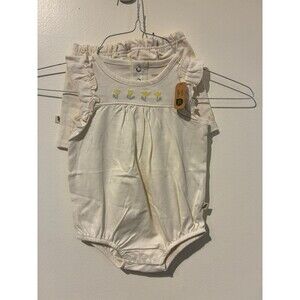 NWT Easy Peasy Cream Bodysuit & Shorts Outfit - 9M